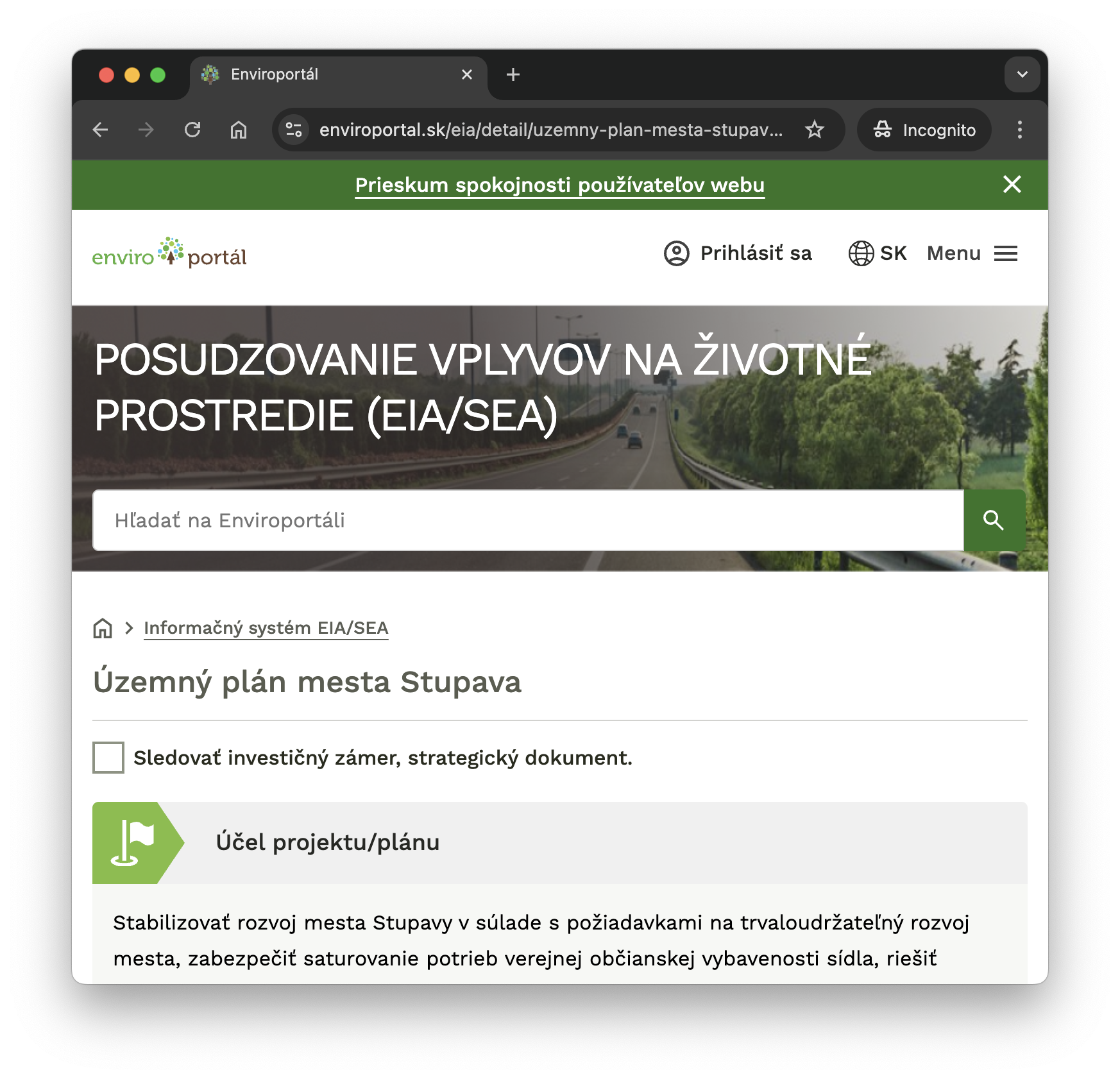 🛠 Územný plán mesta Stupava – Záverečné stanovisko EIA/SEA 🌿