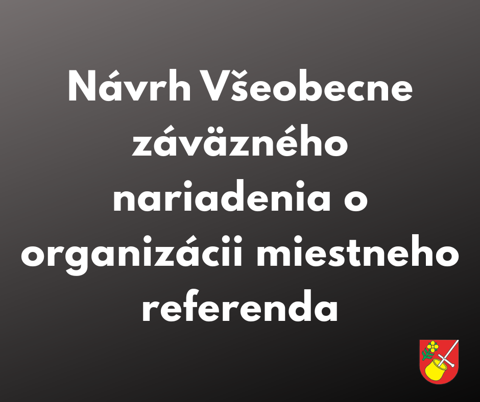 Primátor Novisedlák mení pravidlá referenda. Iniciátori prichádzajú o časť kompetencií a kontrolu