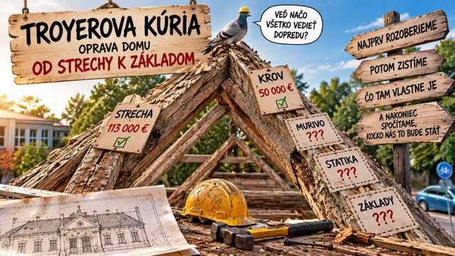 Troyerova kúria: Oprava domu od strechy k základom